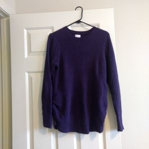 Purple maternity sweater